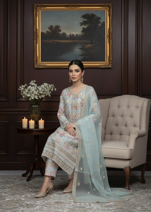 Classical Beauty in Embroidered Pastels