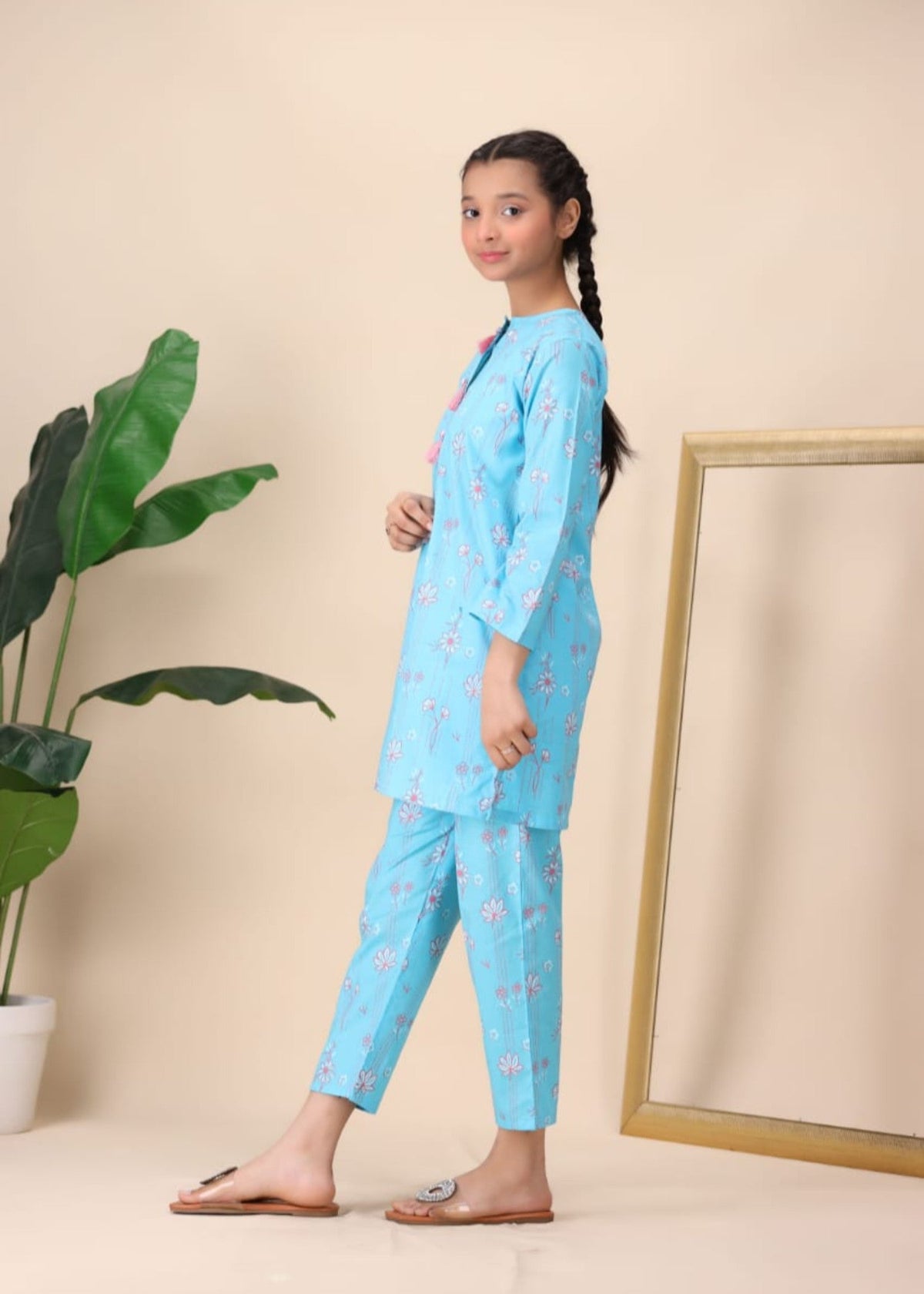 Blue Blossom Co-ord Set