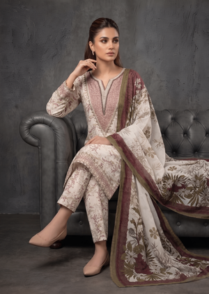 Elegant Printed Lawn Kurta Set with Dupatta