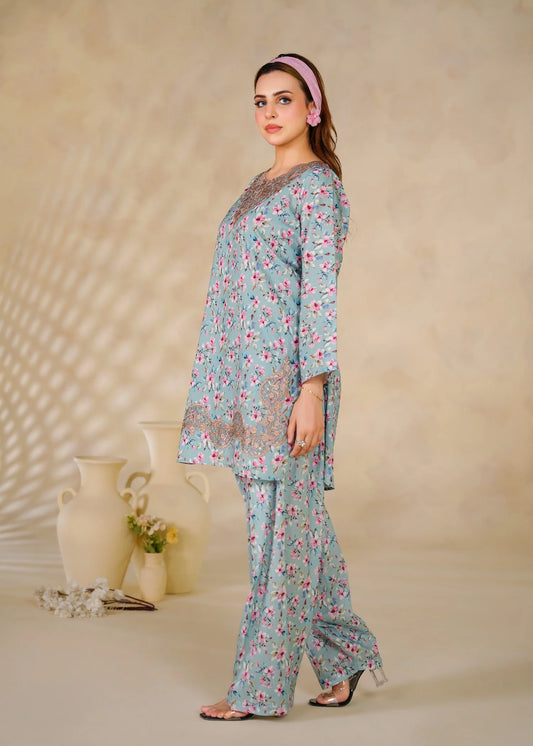 Floral Printed 2-Piece Co-Ord Set