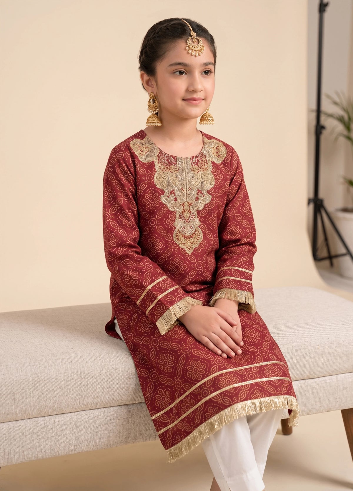 Rustic Orange kurta Top_2497