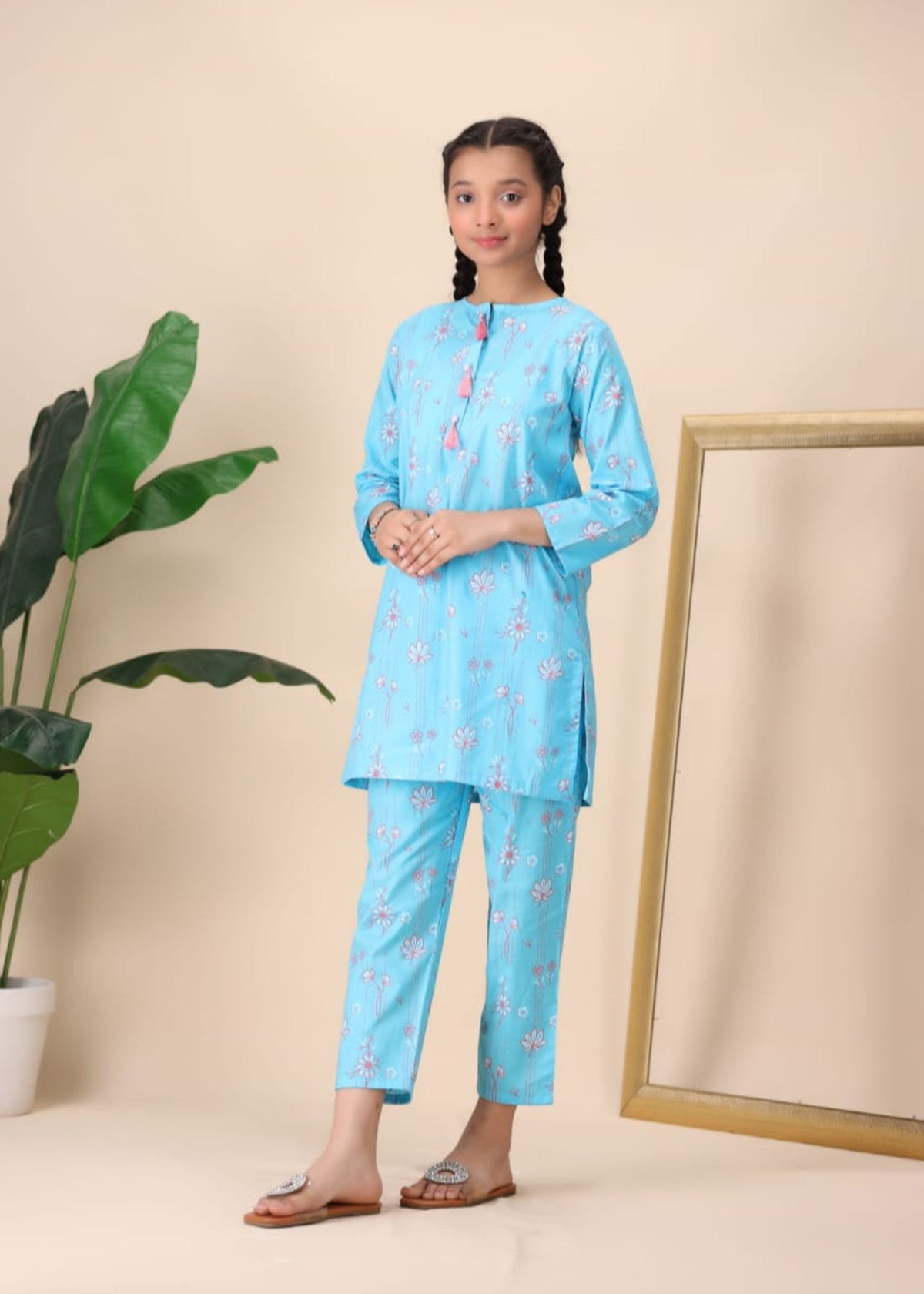 Blue Blossom Co-ord Set