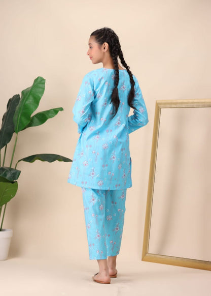 Blue Blossom Co-ord Set