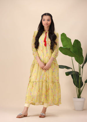 Yellow Floral Maxi