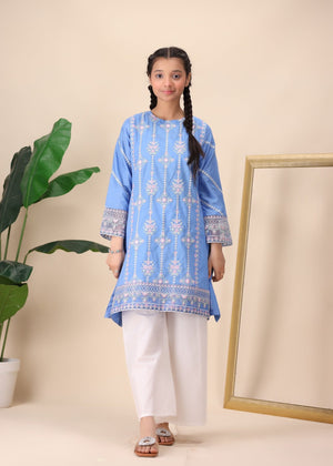 Azure Bloom Kurta Set